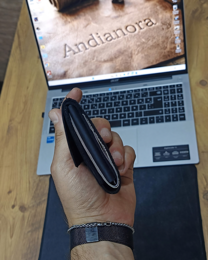 Andianora  El Yapımı Hakiki Deri Cüzdan