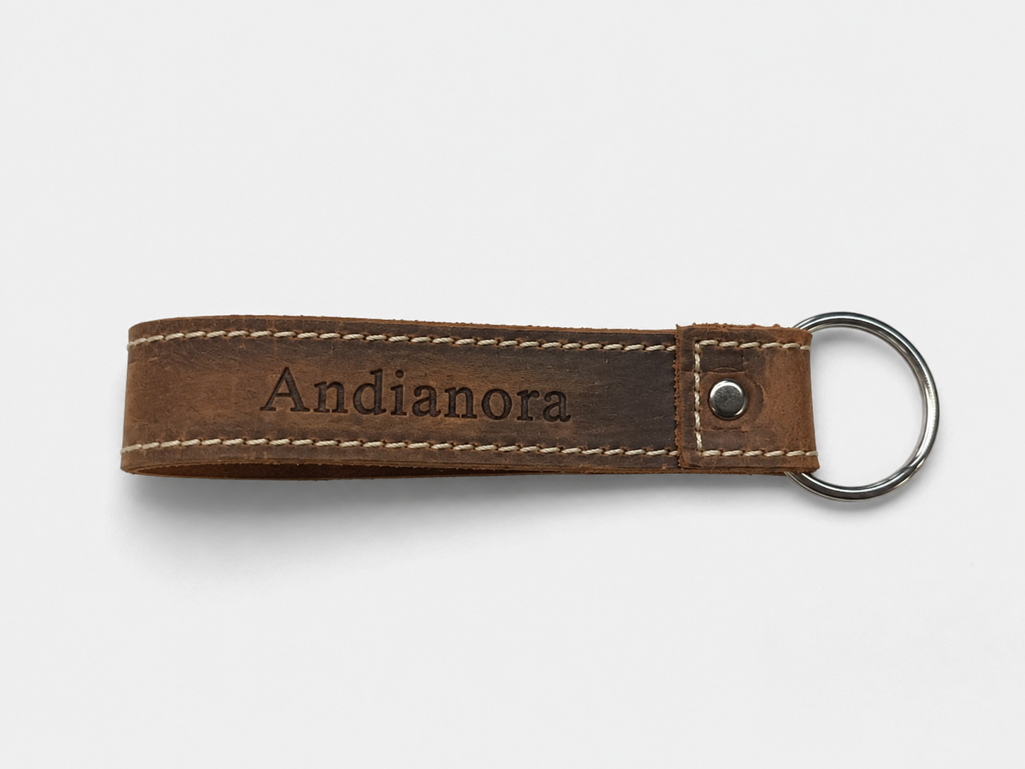 Andianora™ Kişiye Özel Hakiki Deri El Yapımı Premium Anahtarlık